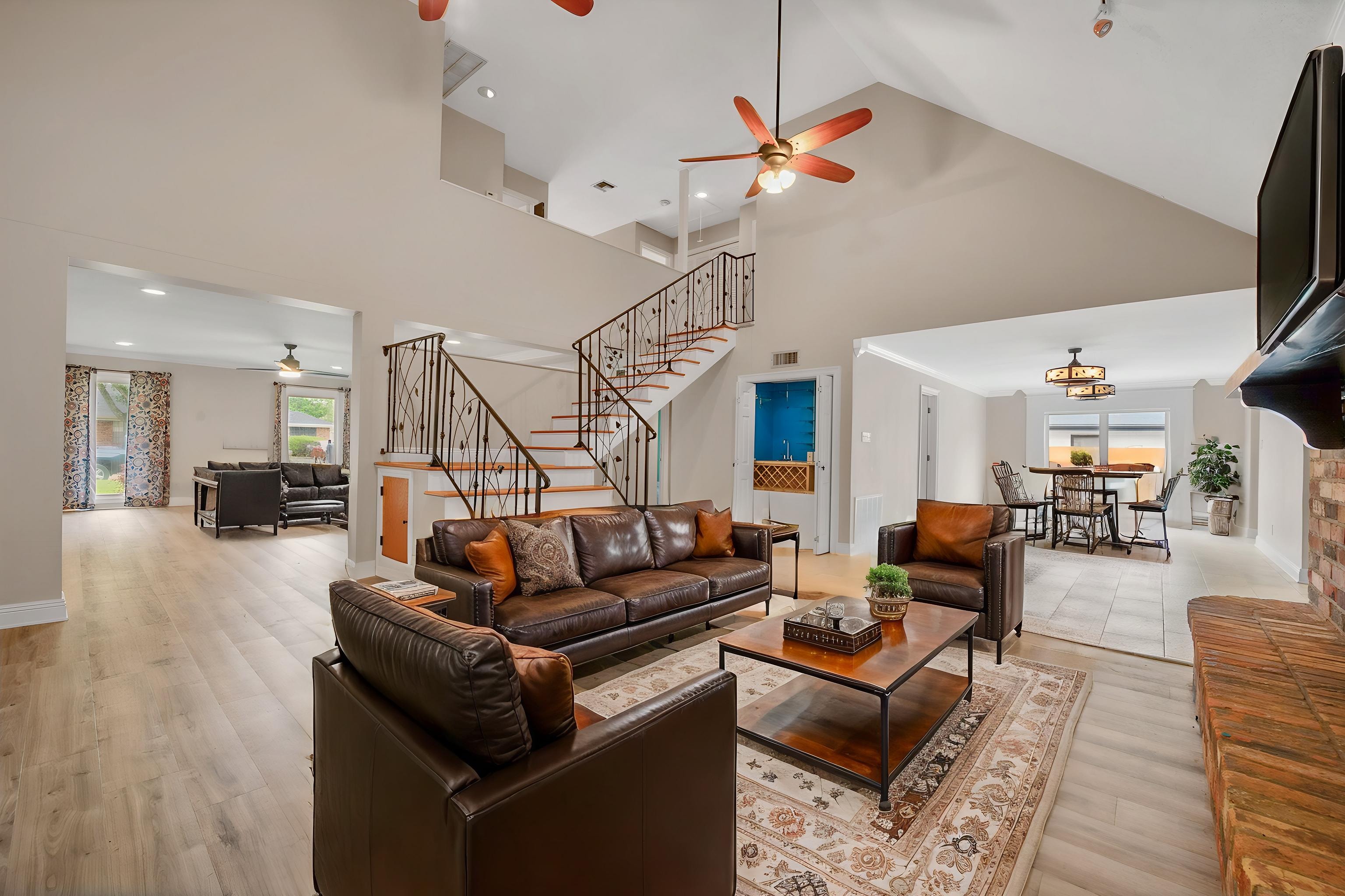 After virtual staging — furnished room