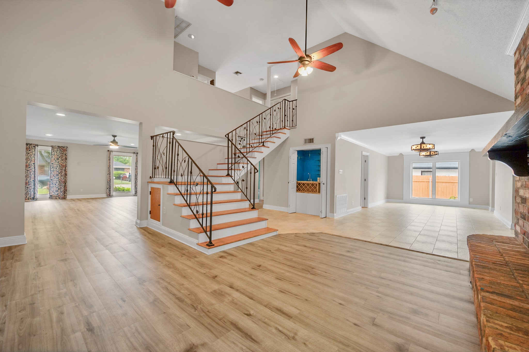 Before virtual staging — empty room