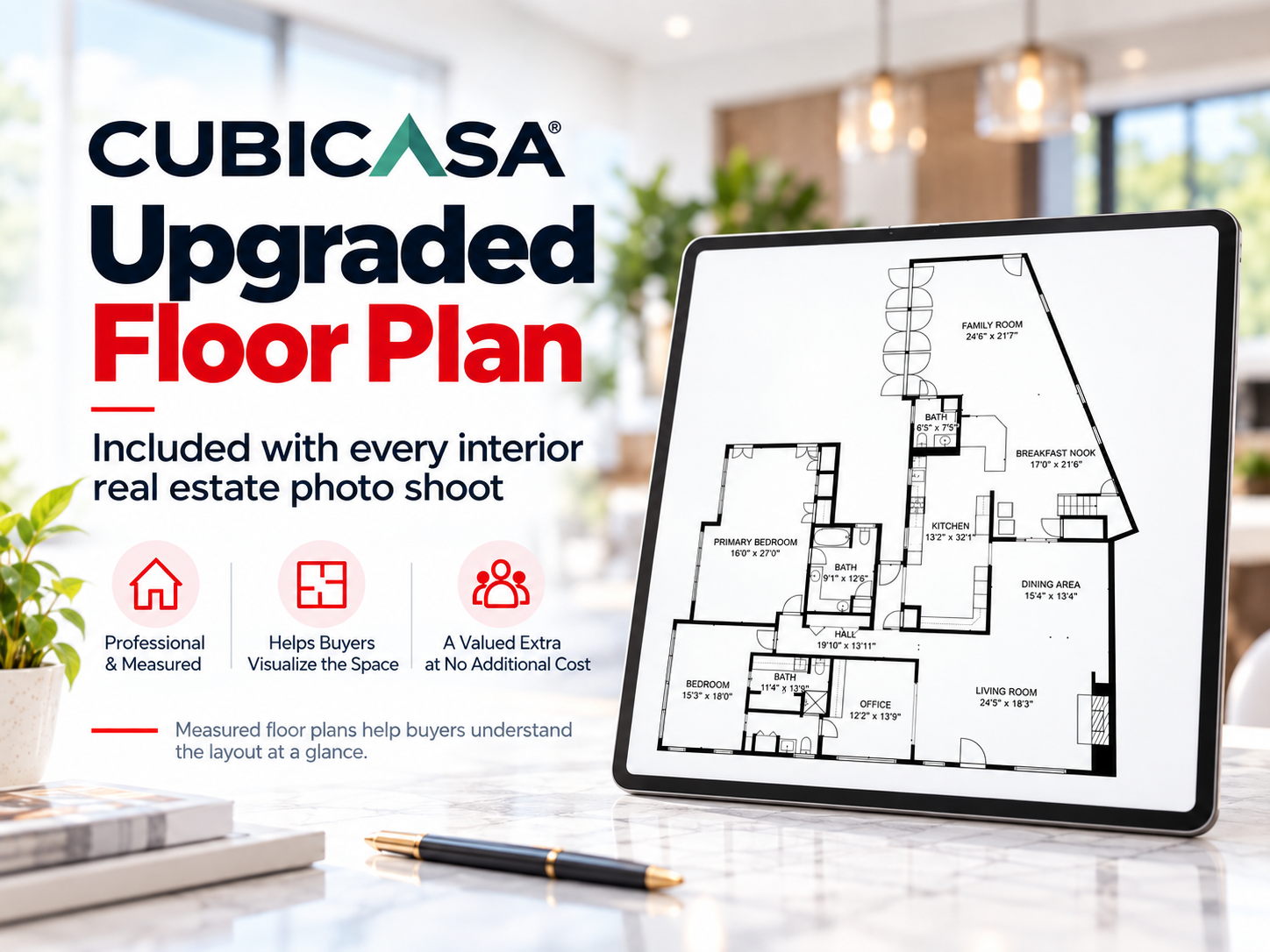 Residential floor plan architectural drawing